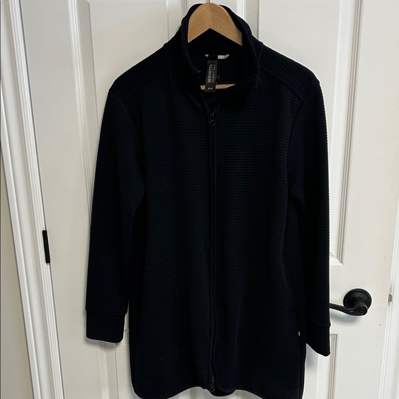 Mondetta Black Ribbed Zip-Up Sweater - Picture 3 of 6